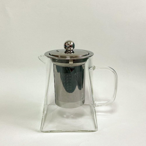 Чайник заварочный стеклянный с металлическим фильтром
